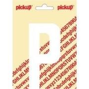 Plakletter Nobel Sticker witte letter P