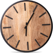 Benoa Tarifftown Small Mango Wooden Wall Clock 41 cm