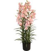 Cymbidium kunstplant 125 cm, roze