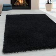 Tapijtenloods Monaco Soft Shaggy Hoogpolig Vloerkleed Black- 200x290 C...