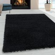 Tapijtenloods Monaco Soft Shaggy Hoogpolig Vloerkleed Black- 240x340 C...