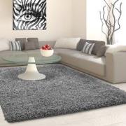 Tapijtenloods Basic Shaggy vloerkleed Grijs Hoogpolig- 240x340 CM