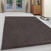 Tapijtenloods Basics Effen Vloerkleed Bruin Laagpolig- 80x250 CM