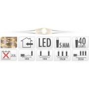 10 stuks! Zilverdraad 40led ww bo