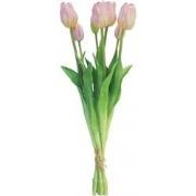 Kunst Bosje Tulpen Tulp Duchesse 47 cm - Roze