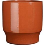 Mica Decorations Bloempot Diaz - 27x27x28 cm - Terracotta - Oranje