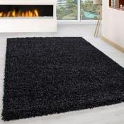 Tapijtenloods Basic Shaggy vloerkleed Antraciet Hoogpolig- 100x200 CM