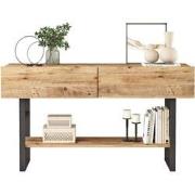 Console met 2 klepdeuren en 1 plank in Atlantische den decor - L138,8 ...