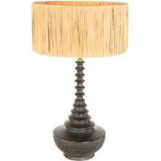 Anne Lighting tafellamp Bois - zwart - hout - 40 cm - E27 fitting - 37...