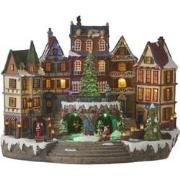 Village scenery with christmas tree adapter included - l41,5xw25xh31,5...