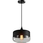 QUVIO Hanglamp glas zwart - QUV5101L-BLACK