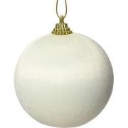 Kerstbal foam d8 cm wolwit I kerst