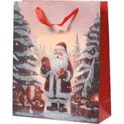 Giftbag papier l10b26h32 cm rood O