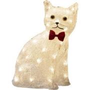 LED Kerstfiguur kat, zittend