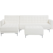 Beliani ABERDEEN - Modulaire Sofa-Wit-Kunstleer