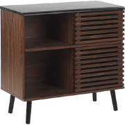 Beliani PERTH - Sideboard-Donkere houtkleur-MDF