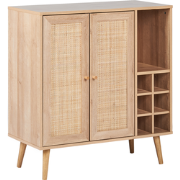 Beliani PAGET - Sideboard-Lichte houtkleur-Vezelplaat