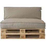 2L Metro Lounge Beige Palletkussens - set zit- en rugkussen