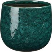 Mica Decorations Paola Bloempot - 18x18x16 cm - Keramiek - Turquoise