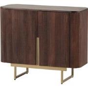 Commode 95 met 2 deuren, Mango Warm Walnut