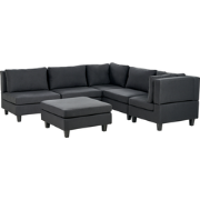 Beliani UNSTAD - Modulaire Sofa-Zwart-Polyester