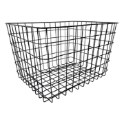 Draadmand zwart groot model H28 cm