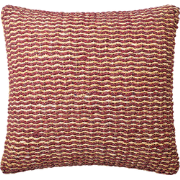 Rood jute vloerkussen 60x60