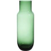 Decoratieve groene glazen vaas H42