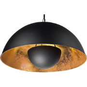 Beliani THAMES - Hanglamp-Zwart-Metaal