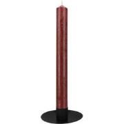 QUVIO Kaarsenstandaard rond -10 x 3 cm - Metaal - Zwart