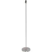 Mexlite vloerlamp Noor - staal - staal - 25 cm - E27 fitting - 3403ST