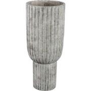 PTMD Bloempot Cinne - 24x24x55 cm - Cement - Grijs