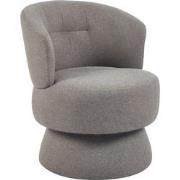 Draaifauteuil Moïse Taupe - Giga Meubel