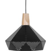 Beliani SOMME - Hanglamp-Zwart-Metaal