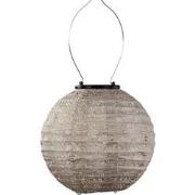 LUMIZ Solar Lampion Spectare Rond - 20 cm - Licht Taupe