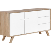 Beliani FORESTER - Sideboard-Lichte houtkleur-MDF