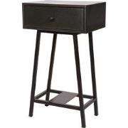 BePureHome Skybox Sidetable - Hout/Metaal - Zwart - 70x45x30