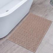 Badmat Kelim Wasbaar Beige Laagpolig Badkamer Toiletmat  Anti Slip- 12...