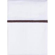 Baby's Only Wieglaken gebreide bies - Cacao/Wit - 80x100 cm - 100% egy...