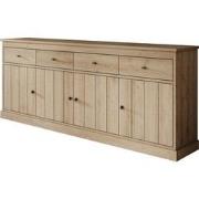 Meubella Dressoir Vince - Eiken - 225 cm