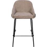 Barstoel Taupe - Zithoogte 65cm - Scandinavisch - Stoel Maxime - Set v...