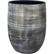 HS Potterie Vaas Zwart - Cement Miami - H40