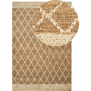 Beliani ZORAVA - Laagpolig-Beige-Jute