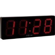 NeXtime - Wand/Tafelklok - 51.5x18x4.5 cm - Plastic - Rood- 'Big D'