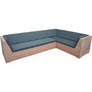 Wood4you - Loungeset 6 Bankirai - incl kussens