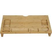Decopatent® 2 in 1 Monitorstandaard van bamboe hout - Monitor - Laptop...