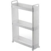 Decopatent® Smal Keukenrek opbergrek 3 laags op Wieltjes met Vakken - ...