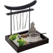 Decopatent® Zen Waxinehouder met Boeddha & Windgong - Relax plateau pl...