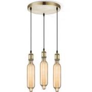 Home sweet home hanglamp Vintage brons 3L Tube - amber