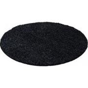 Tapijtenloods Basic Rond Shaggy vloerkleed Antraciet Hoogpolig- 120 CM...